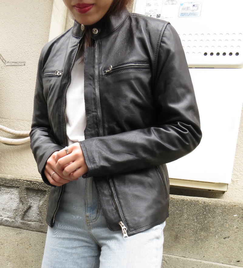 楽天市場】Freedom 革ジャン レディース ラムレザー 本革 レザー