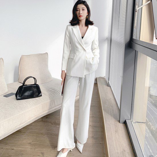 楽天市場】【取寄】パンツスーツ レディース スーツ ツーピース 2点