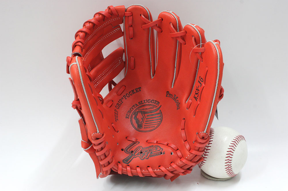 楽天市場】久保田スラッガー グローブ 少年 軟式 KSN-J6 オレンジ F