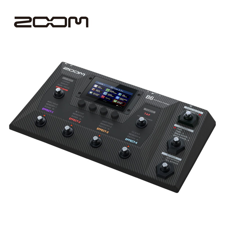 楽天市場】ZOOM B6 - Multi-Effects Processor 新品 ベース用マルチ