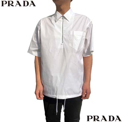 楽天市場】プラダ PRADA メンズ トップス ポロシャツ 半袖 2色展開 胸