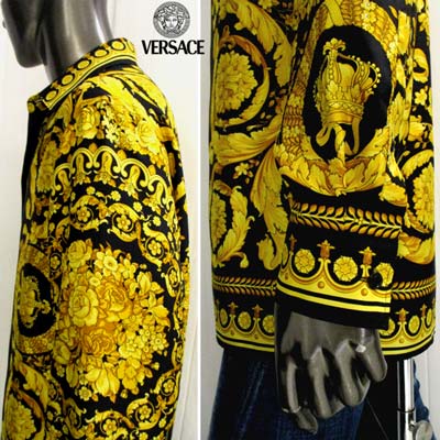 楽天市場】VERSACE ヴェルサーチ 長袖シャツ カジュアルシャツ メンズ