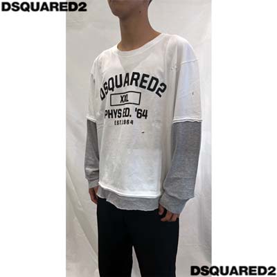 楽天市場】DSQUARED2 ディースクエアード ロンT 長袖Tシャツ メンズ