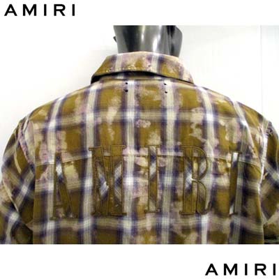 楽天市場】アミリ AMIRI メンズ カジュアルシャツ 長袖 チェック柄