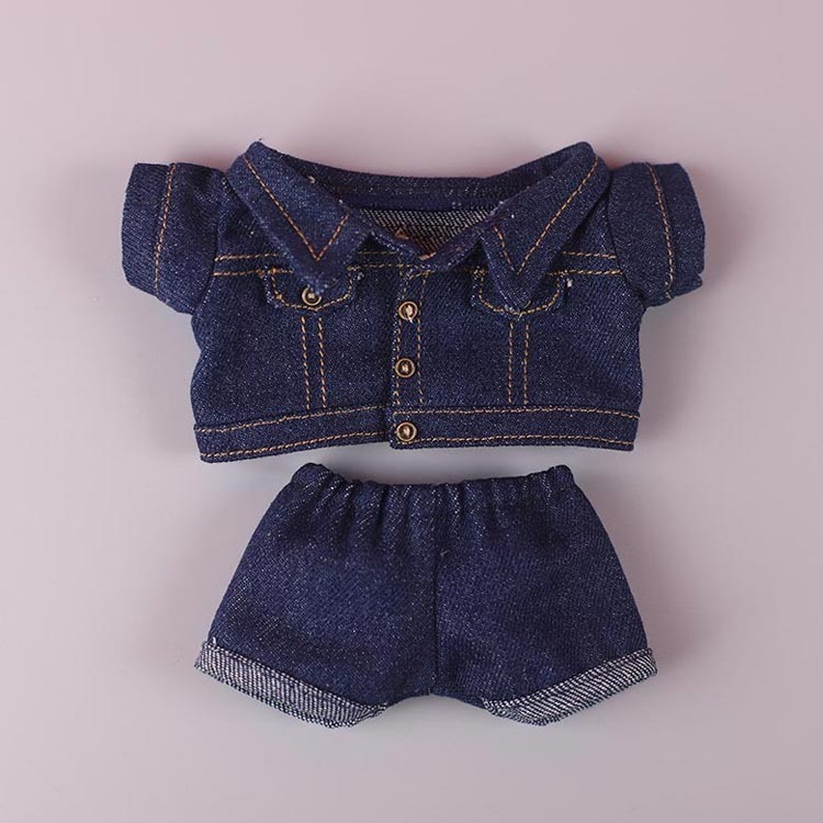 楽天市場】 ぬいぐるみ用 服 上下セット 10cm デニムジャケット