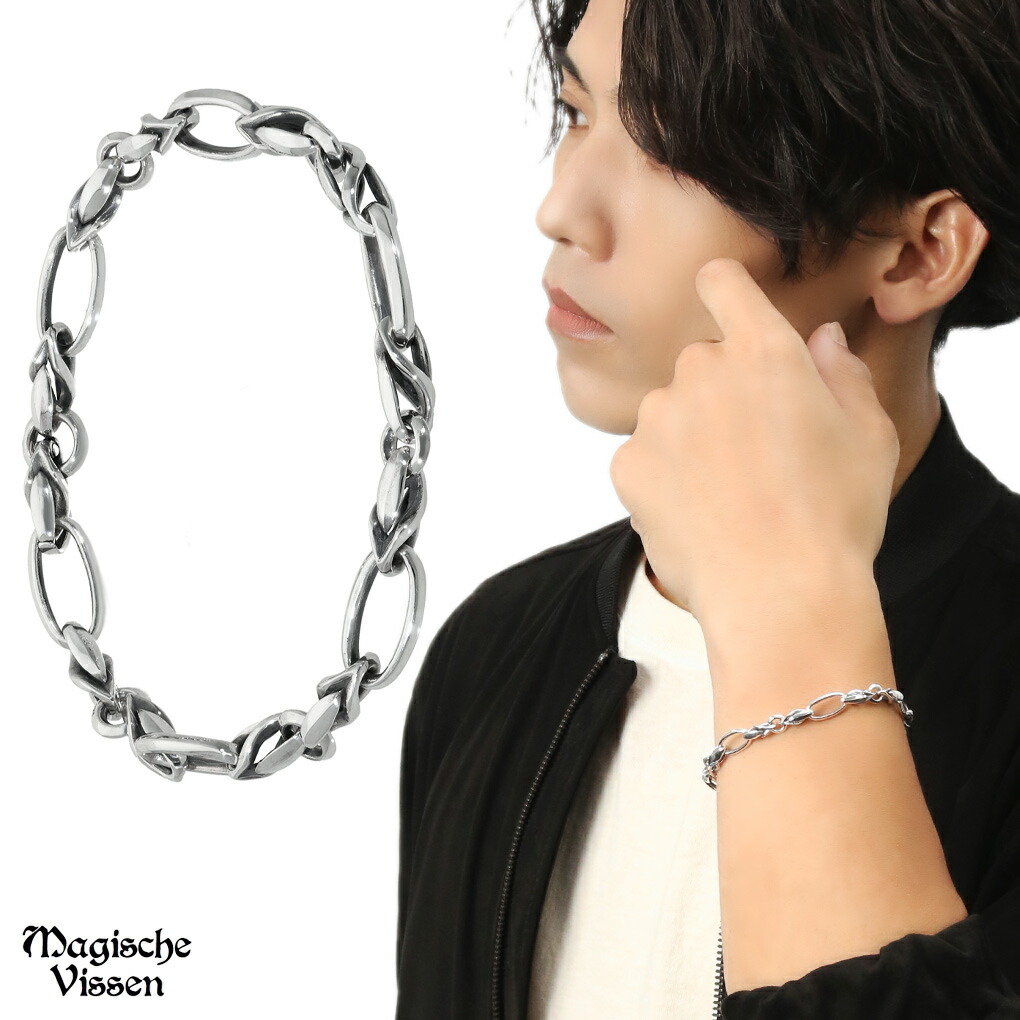 楽天市場】デザインチェーン ブレスレット シルバー925 大きめ さりげ