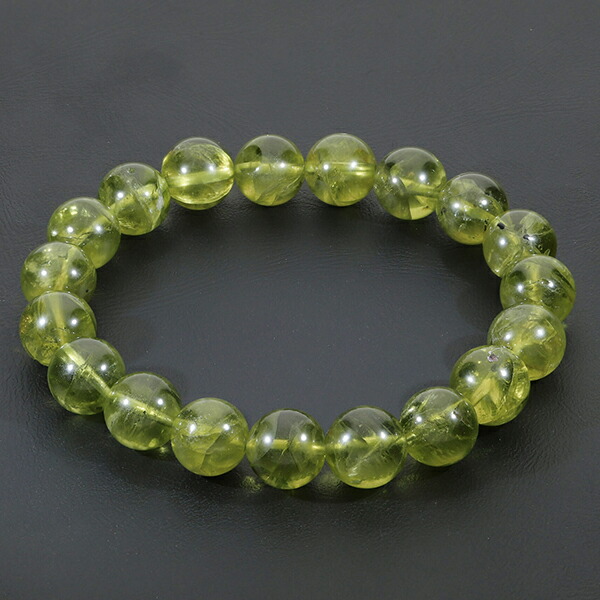 楽天市場】ペリドット ブレスレット 9mm 15.5cm レディースS サイズ 8