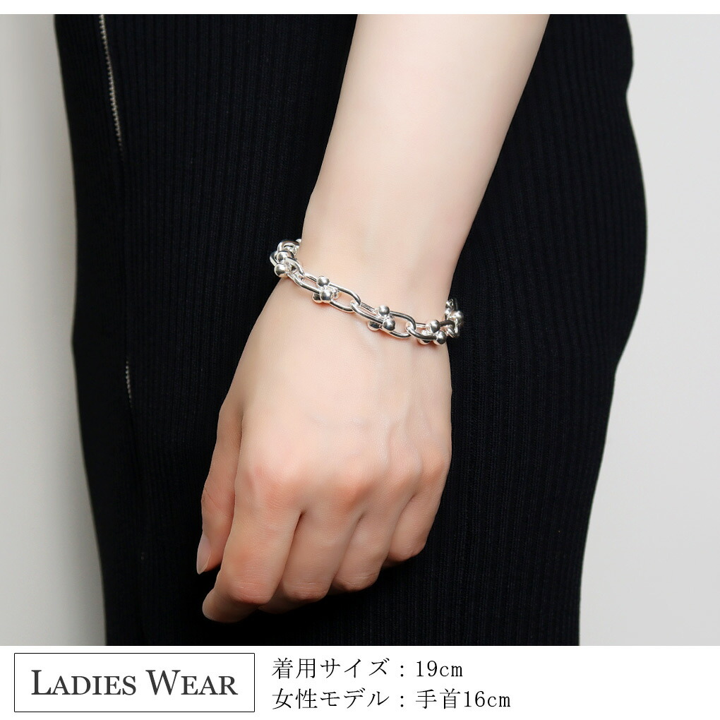 楽天市場】シルバー925 リンクチェーン ブレスレット シルバー 17