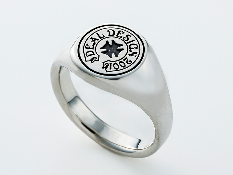 楽天市場】ディールデザイン シルバーリング 925 メンズ シールロゴ