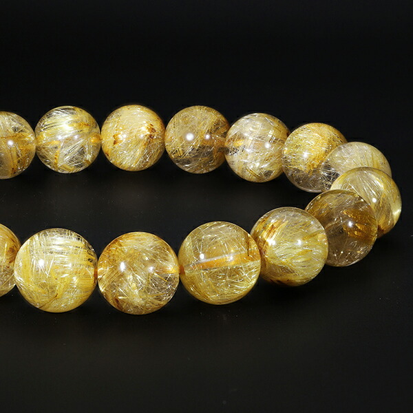 楽天市場】ゴールドルチルクォーツ ブレスレット 最高級 9A+ グレード