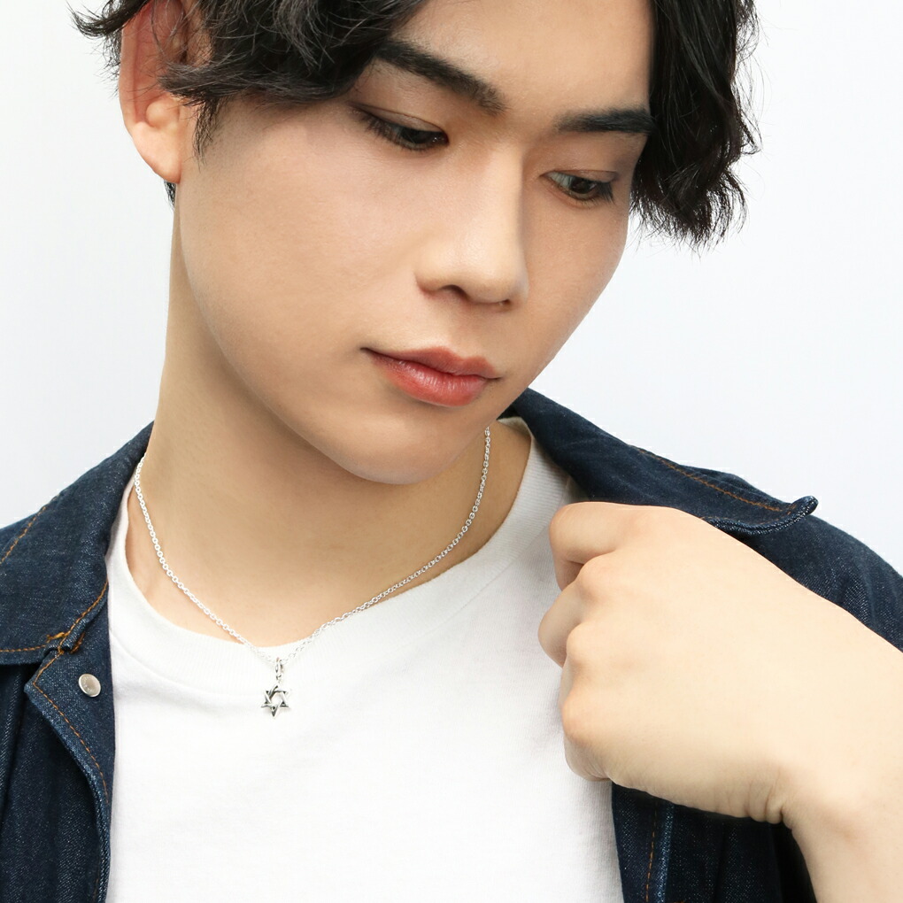 楽天市場】ヘキサグラム 六芒星 シルバー ペンダントトップ ネックレス