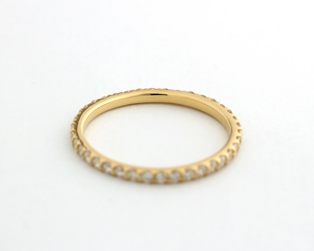 楽天市場】K18 K10 フルエタニティ リング 天然 ダイヤモンド 計0.43ct