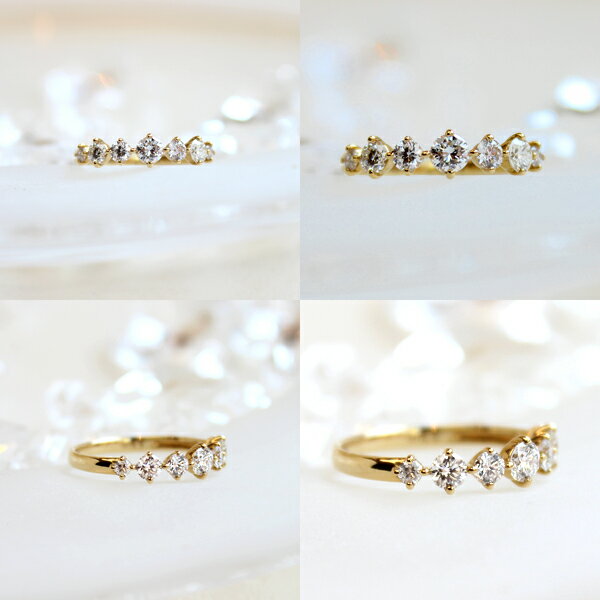 楽天市場】K18 PT 天然 ダイヤモンド 計0.55ct ハーフエタニティリング