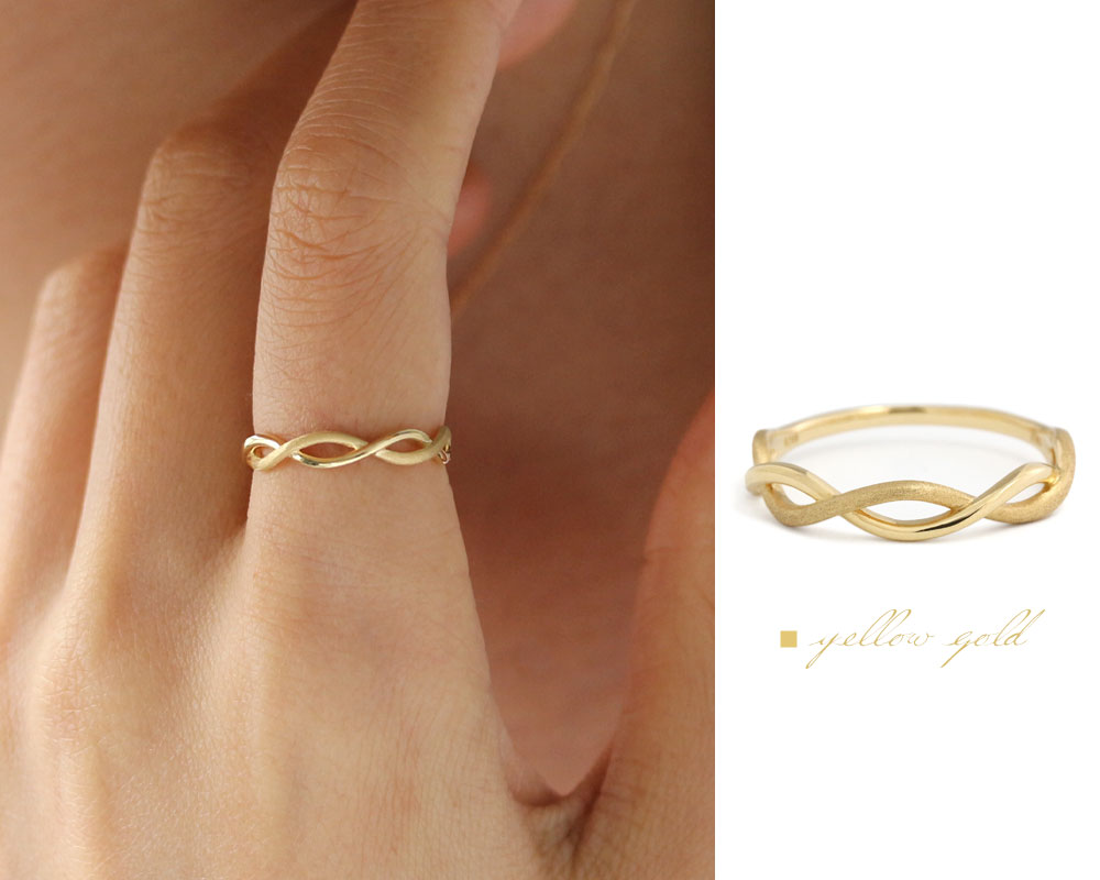 楽天市場】K18 K10 ツイストリング 5号〜16号 送料無料 ゴールド 指輪