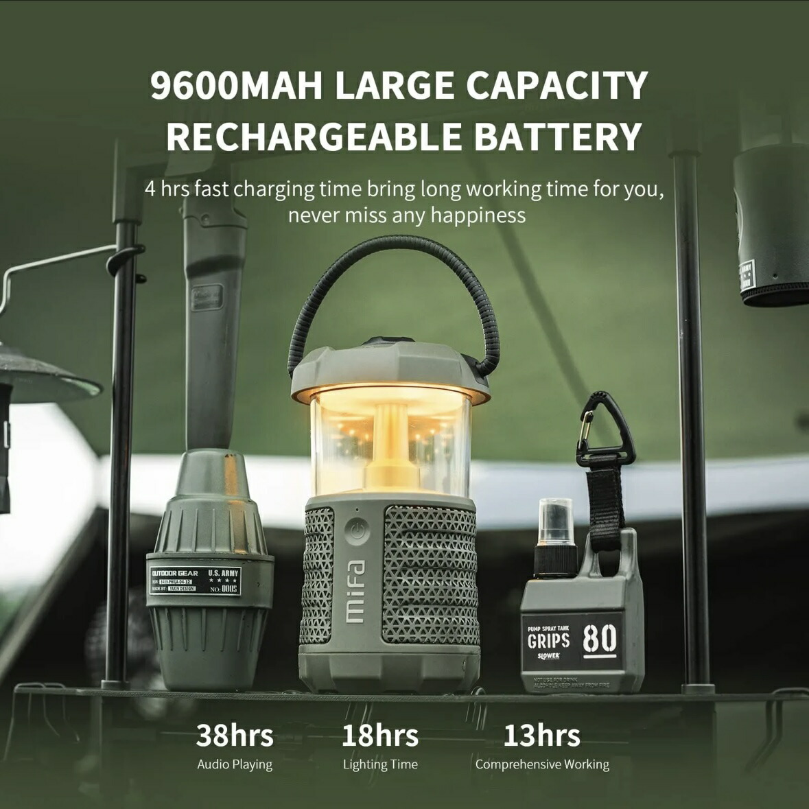 楽天市場】MIFA WildCamping Bluetoothスピーカー LED ランタン