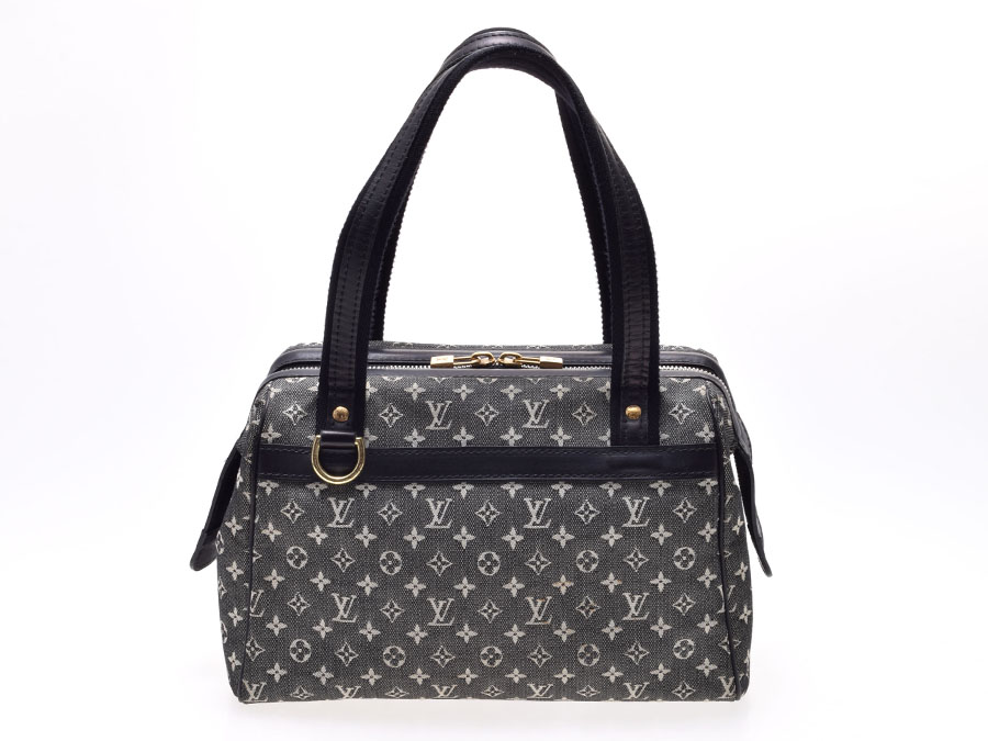 楽天市場】中古 ルイヴィトン モノグラムミニ ジョセフィーヌPM 黒