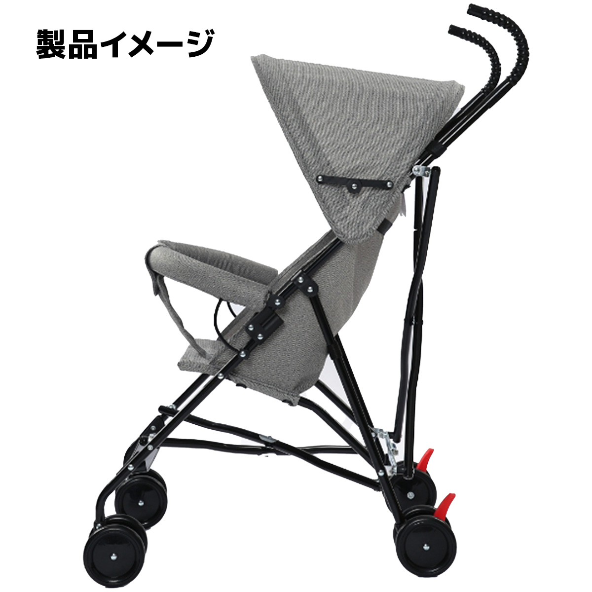 Sybexコンパクト折りたたみバギー グレー Sybexコンパクト折りたたみ