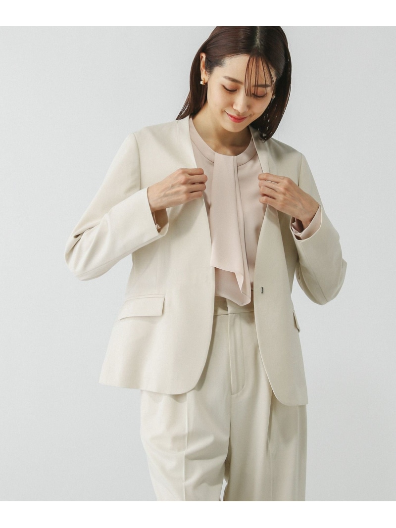 楽天市場】【SALE／50%OFF】ウツクシルエットノーカラージャケット