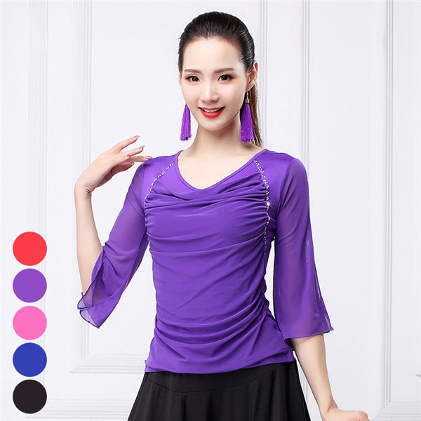 楽天市場】社交ダンス トップス 女性 社交ダンス衣装 上着 競技着