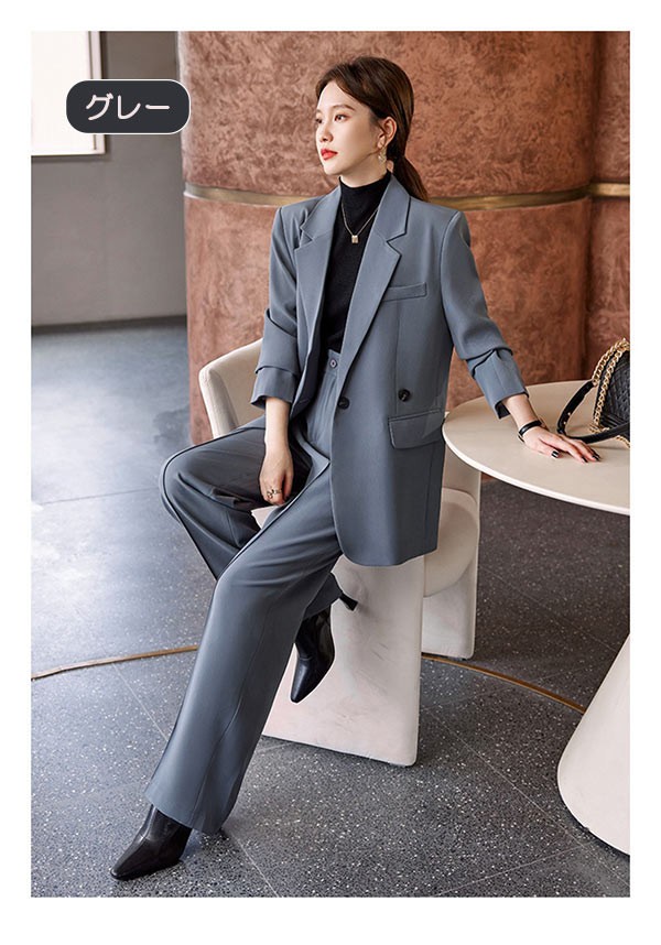 最高級✨ロロピアーナ✨セオリーリュクス パンツスーツ グレー