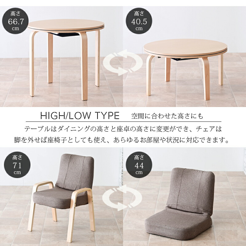 楽天市場】高さ調節 ハイタイプこたつ デスク＆チェアー＆ 布団 4点