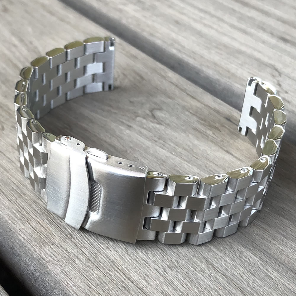 楽天市場】LEVEL7 5連 無垢ステンレスベルト 22MM LV7-5l1-BS