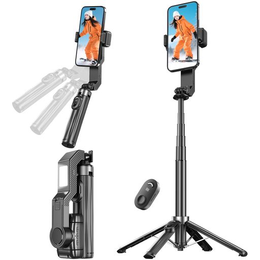 楽天市場】Seeshopoジンバル自撮り棒手ブレ防止スタビライザースマホ