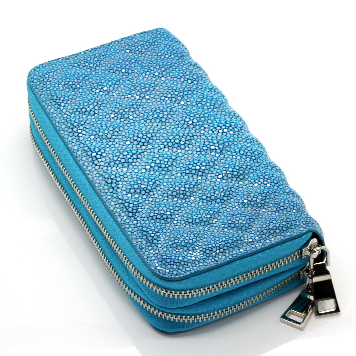 楽天市場】エイ革 長財布 ダブルラウンドファスナー スティングレイ