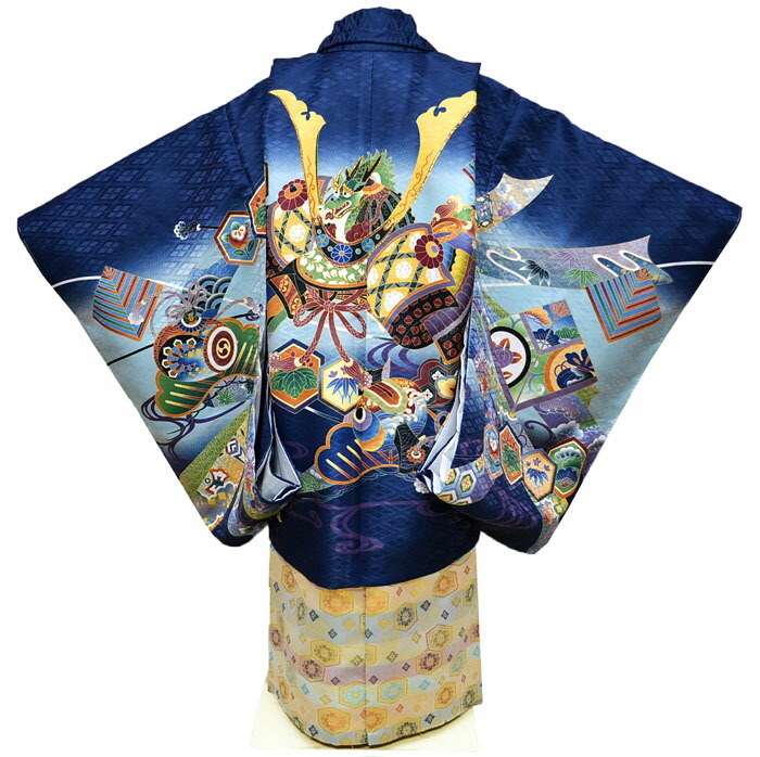 楽天市場】七五三 753 着物 男の子 袴 セット 5歳羽織袴 フルセット 兜