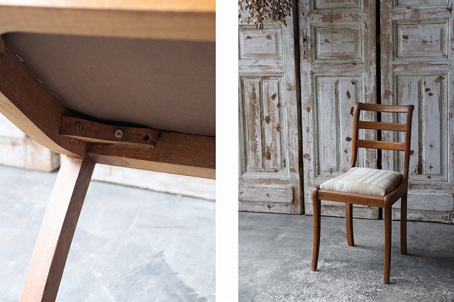 楽天市場】フランスBrocante 素朴なキッチンチェア 椅子 Q58-1