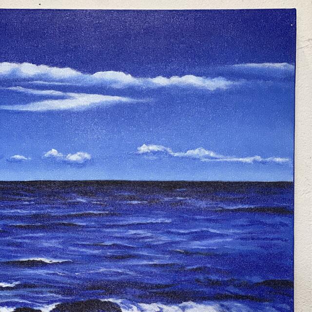 楽天市場】【インテリア雑貨 おしゃれ バリ風】 青い 海の絵 波と砂浜