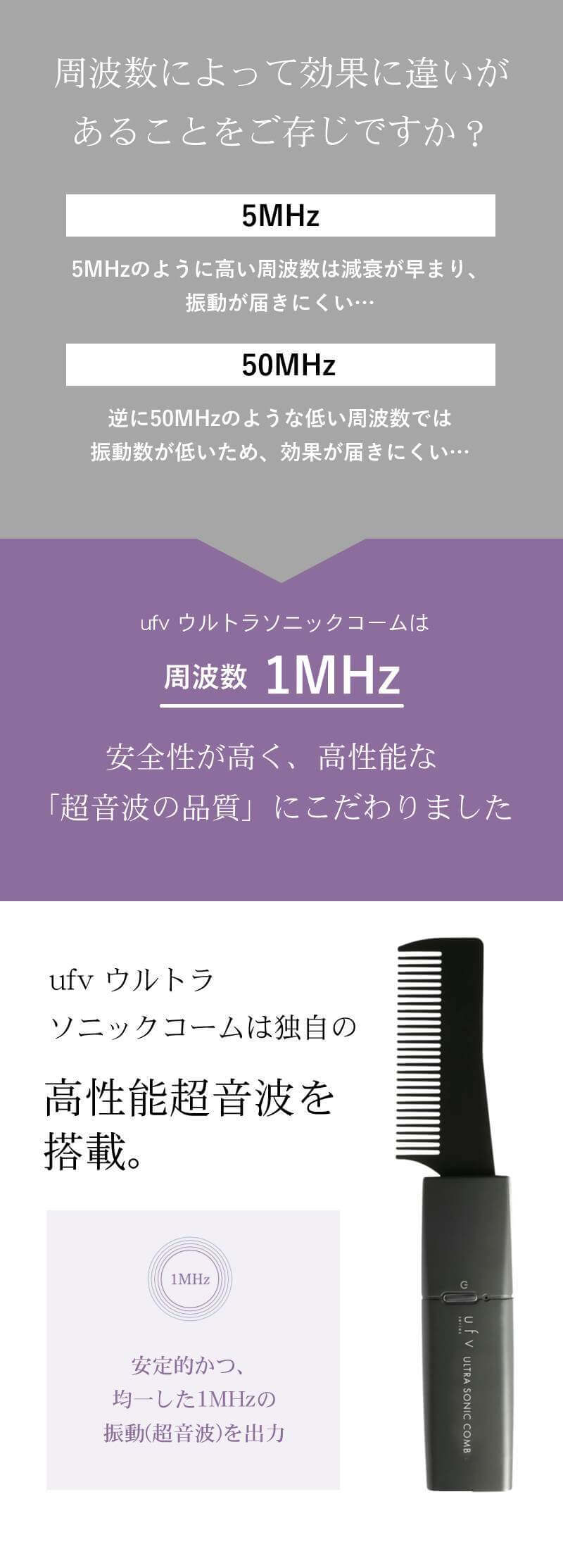 楽天市場】【正規品/送料無料】ufv ultra sonic comb ウルトラソニック