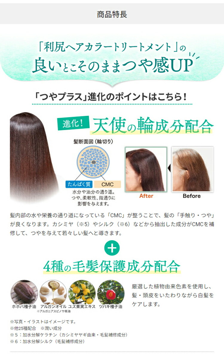 楽天市場】【3/3 20:00〜10%OFF】白髪用 利尻ヘアカラートリートメント