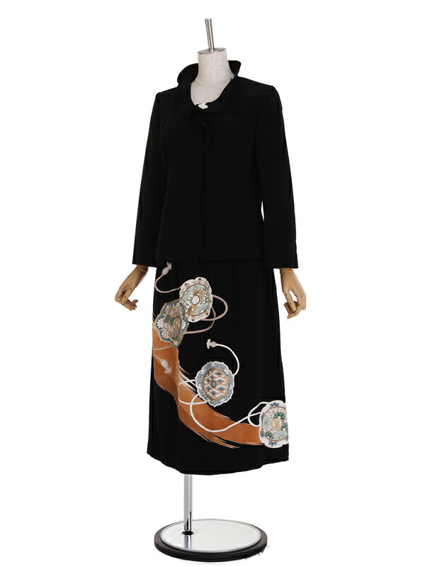 楽天市場】【レンタル】留袖ドレス ツーピース 7号 立ち襟比翼仕立て