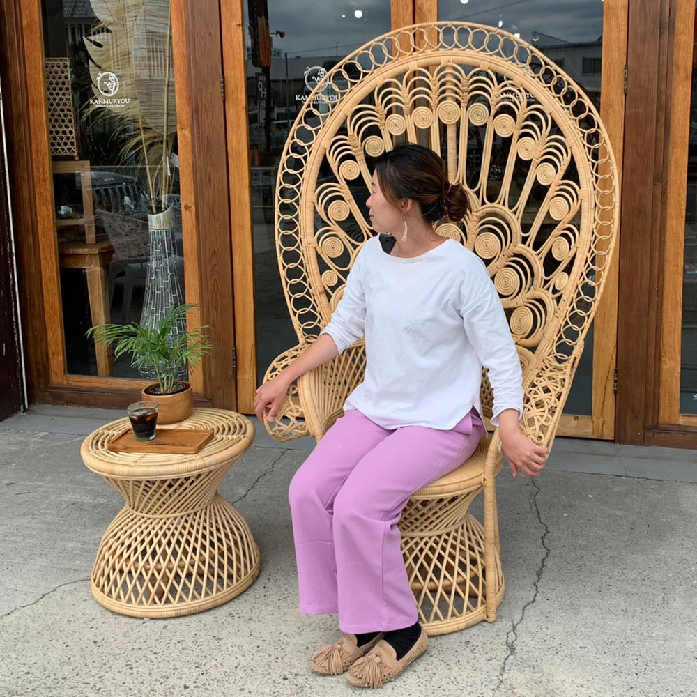 楽天市場】ラタンエマニエルチェア チェア おしゃれ 新生活 カフェ