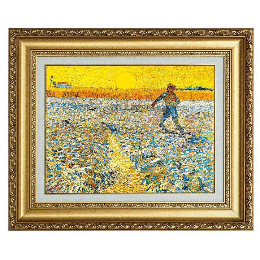 楽天市場】立体複製名画 ゴッホ 「種まく人」 美術品 レプリカ 壁掛け