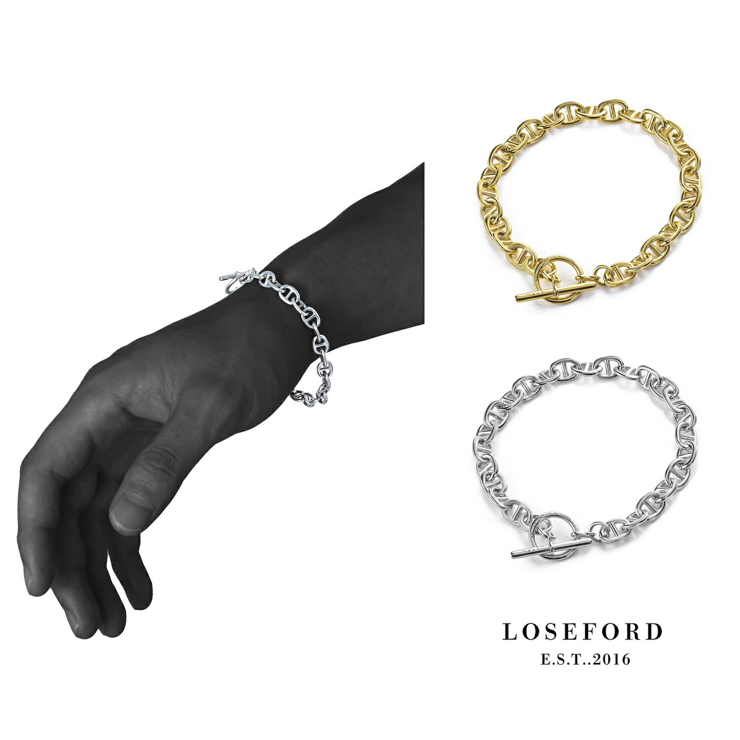 楽天市場】【LOSE FORD 公式】 チェーンブレスレット メンズ