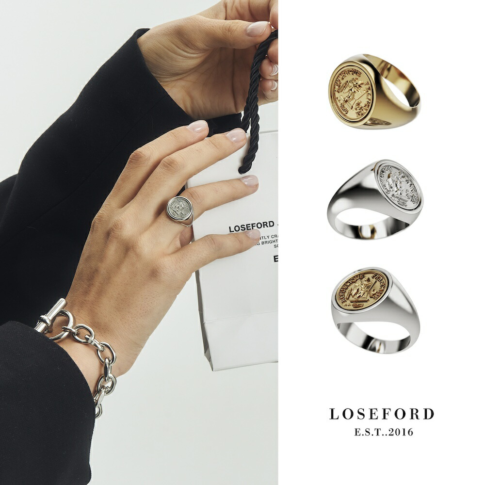楽天市場】【LOSE FORD 公式】 コインリング シグネットリング 指輪