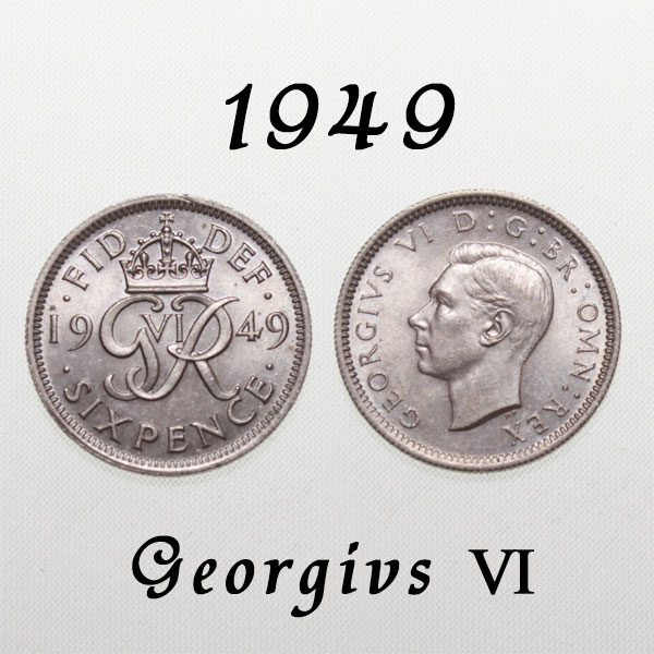 楽天市場】美品 1949年 GR初年 ジョージ6世 国民を励まし続けた王