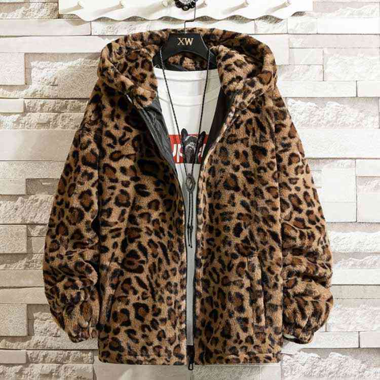楽天市場】ジャケット フード付き メンズ ヒョウ柄 ボアジャケット