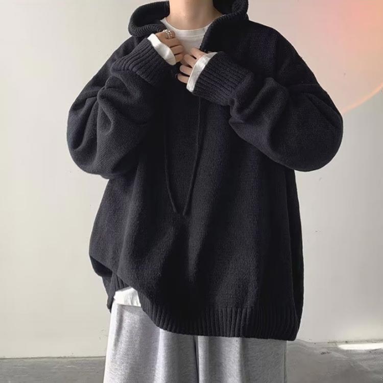 楽天市場】 長袖 フード付きパーカー 送料無料 ニットセーター