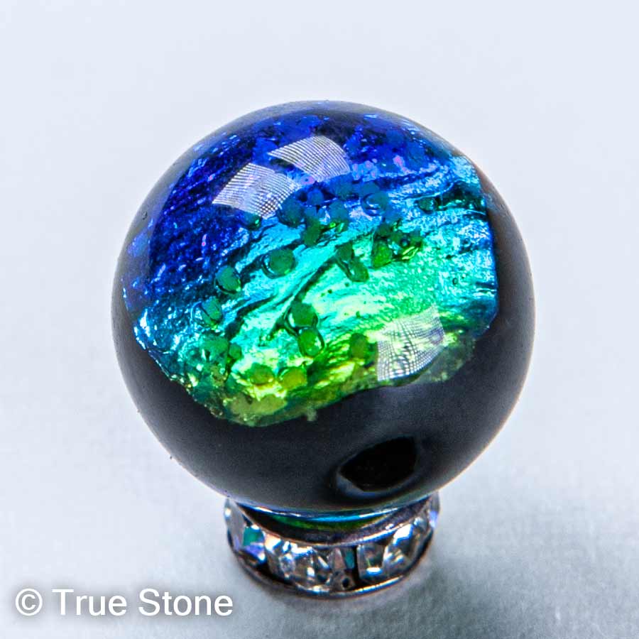 楽天市場】ホタルガラス エメラルドブルー とんぼ玉 1粒売り 粒売り