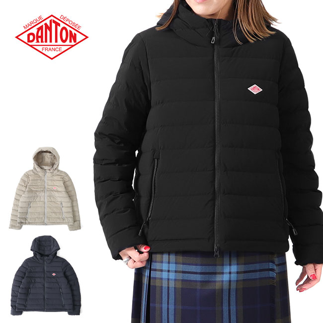 楽天市場】DANTON ダントン ミドル丈 フード付き ダウンジャケット DT