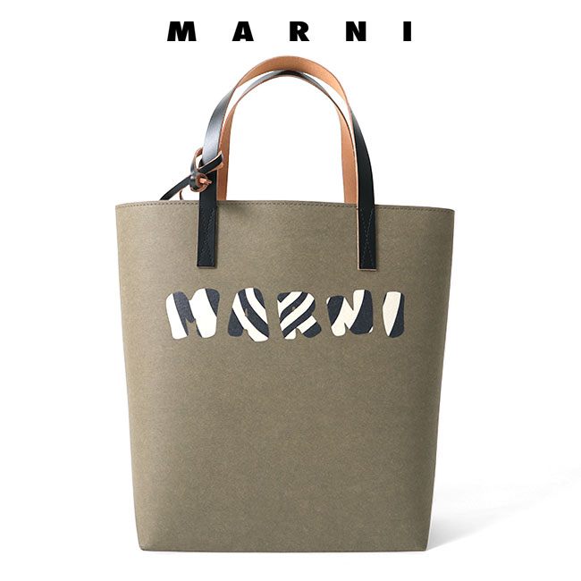 楽天市場】MARNI マルニ バイカラー セルロース レザー ストライプロゴ