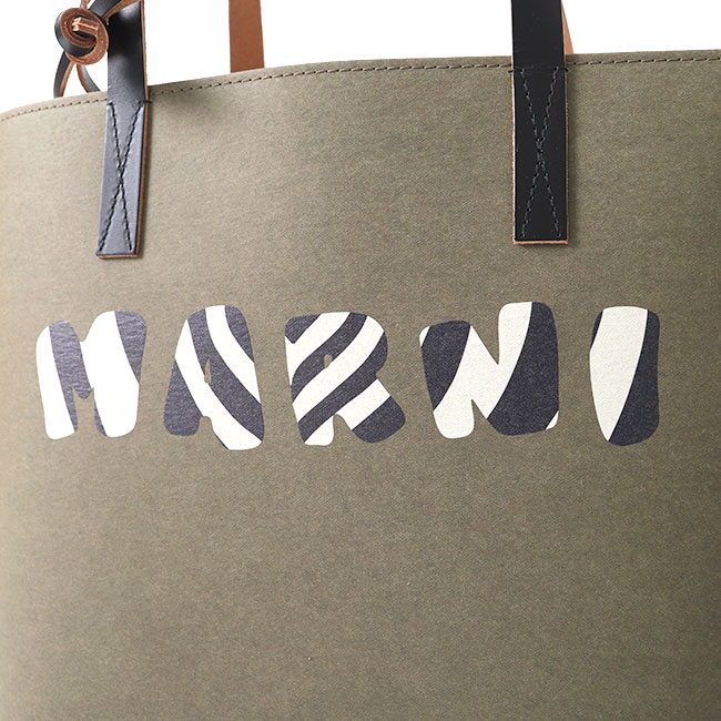 楽天市場】MARNI マルニ バイカラー セルロース レザー ストライプロゴ