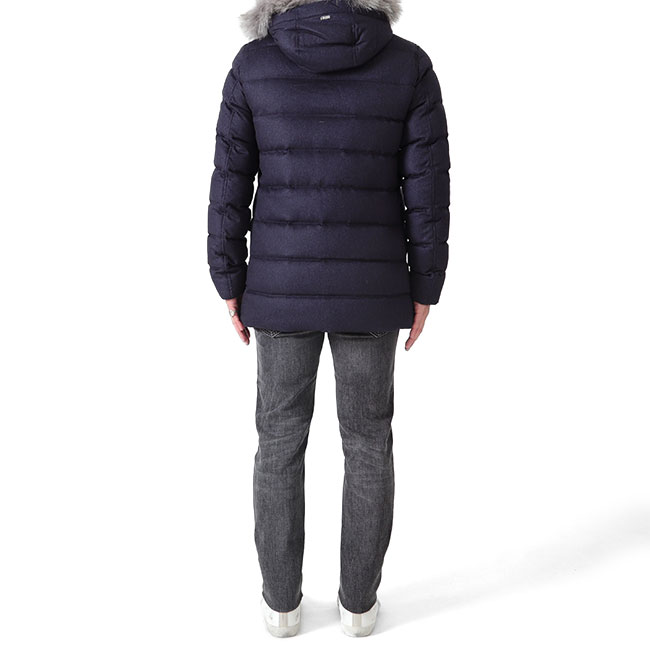 楽天市場】HERNO ヘルノ N-3B PIACENZA シルクカシミヤ ファー付き