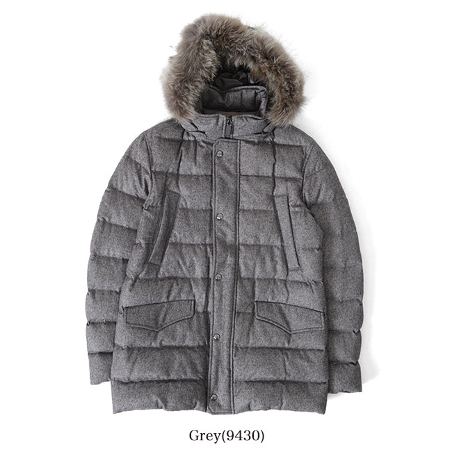 楽天市場】HERNO ヘルノ N-3B PIACENZA シルクカシミヤ ファー付き