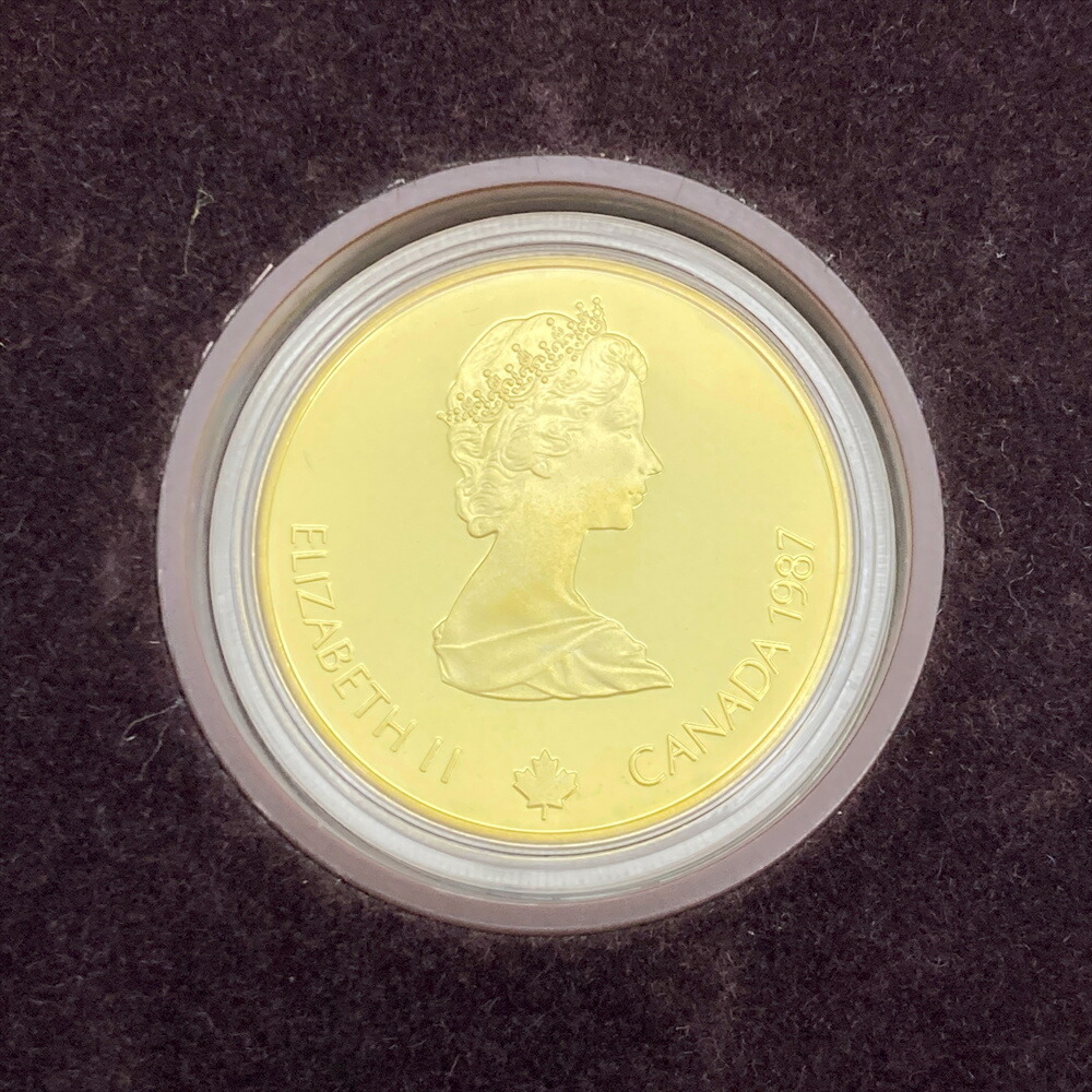 楽天市場】カナダ カルガリーオリンピック記念 100ドル プルーフ金貨幣