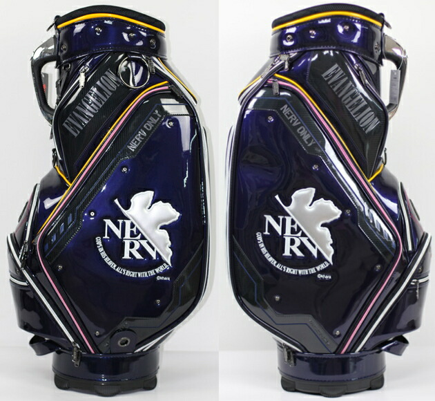 b619 エヴァンゲリオン EVA GOLFゴルフ キャディバッグ 初号機カラー