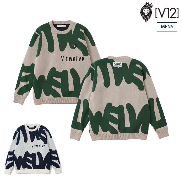 楽天市場】V12 ヴィトゥエルブ ゴルフウェア メンズ GRFT KNIT メンズ